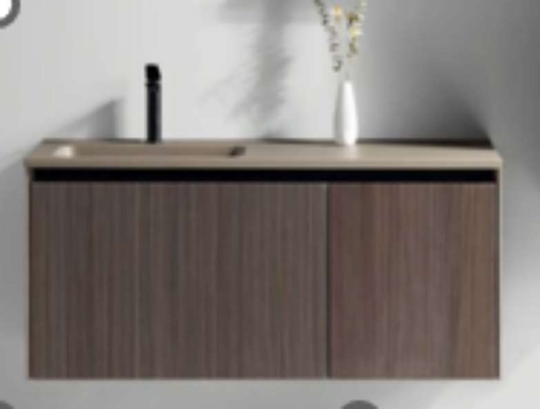 47" Floating Vanity Set — Grey Oak