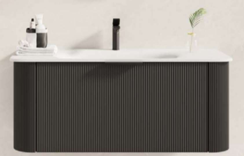 32" Floating Vanity Set — Dark Grey